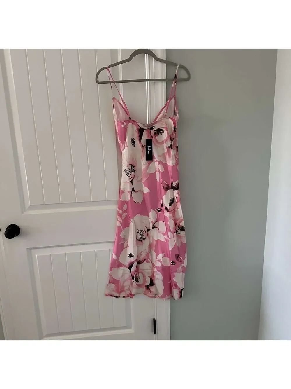 Lulus-Floral Pink Slipdress- size XS-NWT - Picture 10 of 13